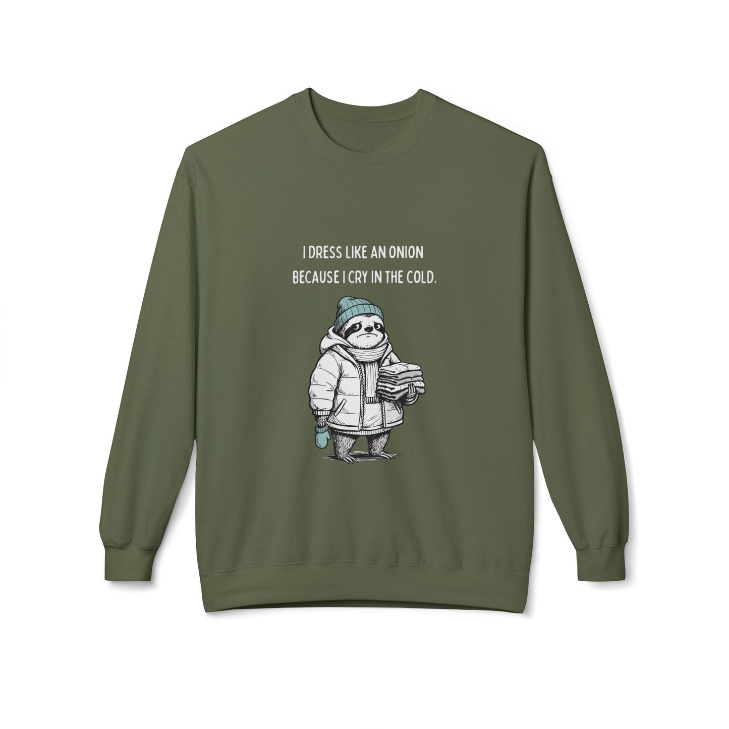 Crewneck Sweatshirt - Funny Cold Weather Graphic